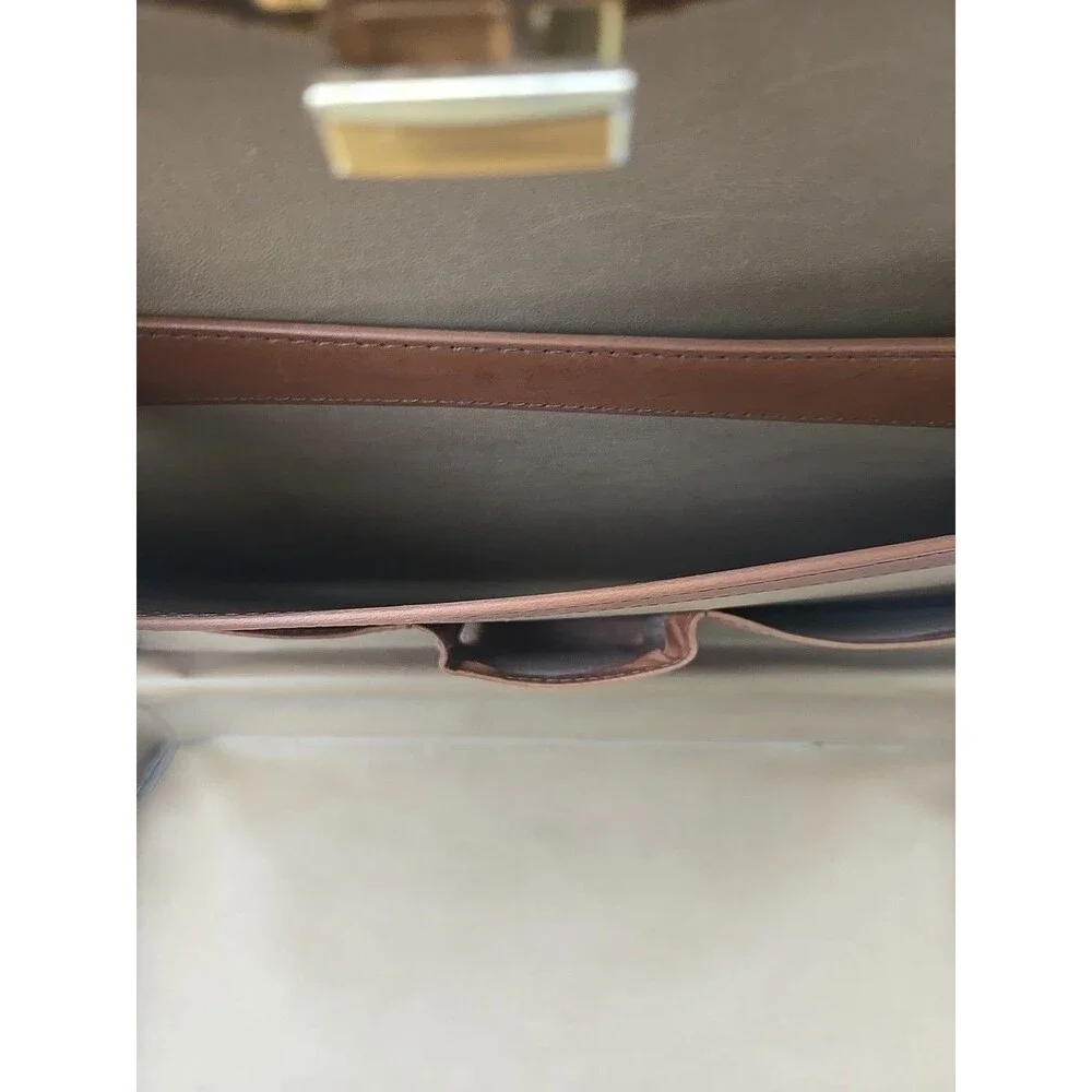 Vintage Hartmann briefcase leather attache tan brown classic business